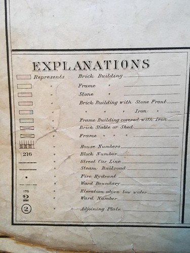 1906 BALTIMORE MARYLAND ORIOLE TERRAPIN UNION BASEBALL PARK STADIUM ATLAS MAP - Picture 5 of 5