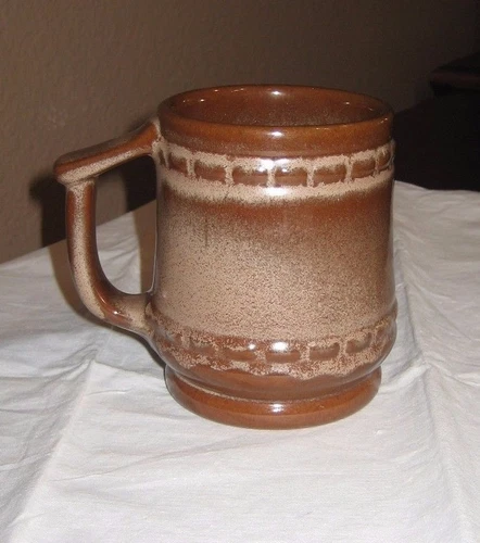 Frankoma Pottery C10 Dark Brown MUG ~ Multiple available