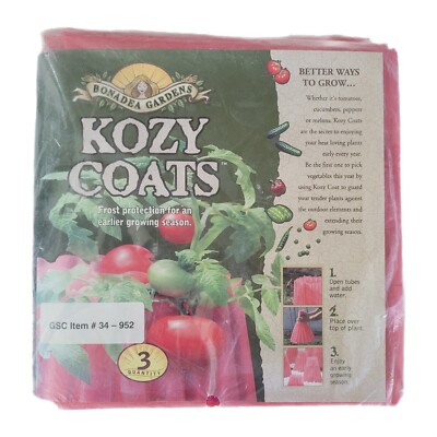Bonadea Gardens KOZY COATS Vegetable Teepee Plants Protector - NEW 3 PACK