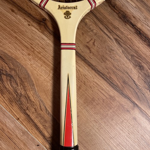 Aristocrat Wood Tennis Racquet Canvas Carrying Case 27” Length Vintage - Picture 5 of 12