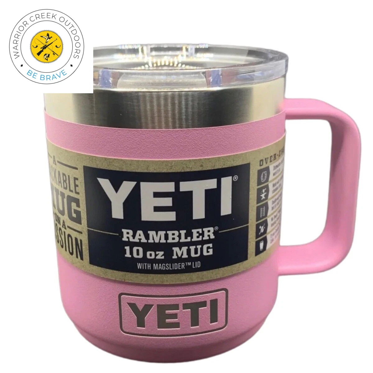 YETI POWER PINK - Stackable Rambler 10oz Coffee Mug NWT! RARE