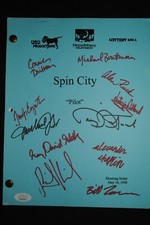 Spin City Script Signed by Michael J. Fox & 10 other cast & crew with JSA L.O.A.