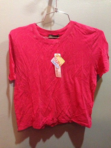 $60 Nwt Saint Grace Brand Red Sun Wash Crop Top Size Small - Bild 1 von 2