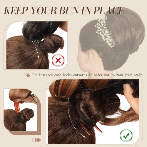 Comb in Short Curly Ponytails Drawstring Wavy Clip In Hairpiece Bun Extensions - Picture 7 of 12