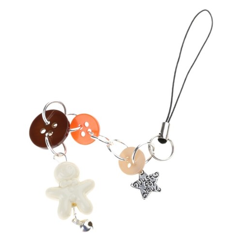 Gingerbreads Man Phone Charm Button Bag Pendant Perfect for Fashion Outfit - Zdjęcie 4 z 10