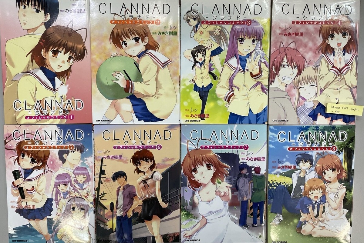 CLANNAD 1 to 8 set japanese manga book comics key misaki juri | eBay