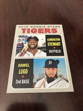 2019 Topps Heritage Rookie Stars Christin Stewart /Dawel Lugo #207 Tigers *Mint*