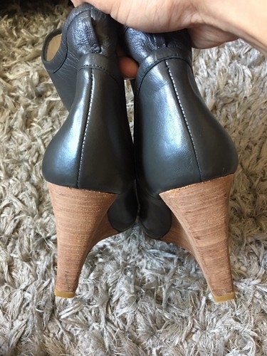 $315 Plomo Leather Camille Bootie Grey Women’s Size 10 EU 40 - Picture 4 of 11