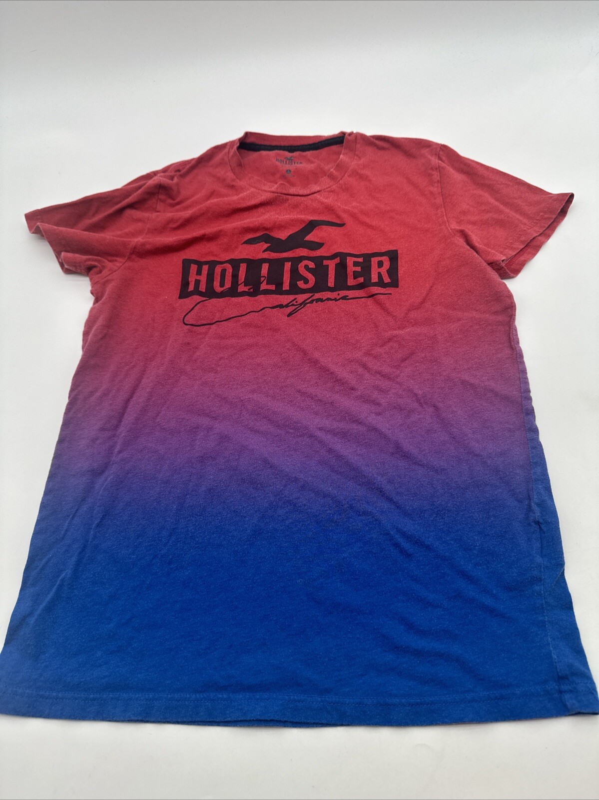 Hollister T-Shirt Men Small Multicolor Logo Spell Out ..#20356