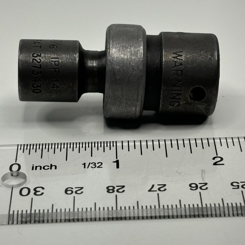VTG Snap On IPF14 3/8” Dr 6 Pt SAE 7/16” Shallow Swivel Impact Socket 1979 USA - Picture 11 of 12