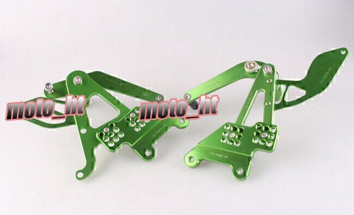 Green Foot pegs Shift Adjust Rearsets for Yamaha YZF R6 YZF-R6 2003 2004 2005 - Picture 9 of 12