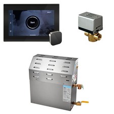 Mr Steam MSSUPER1 10kW Steam Shower w/iSteamX Ctrl-Blk Pol Nickel max 339CuFt 