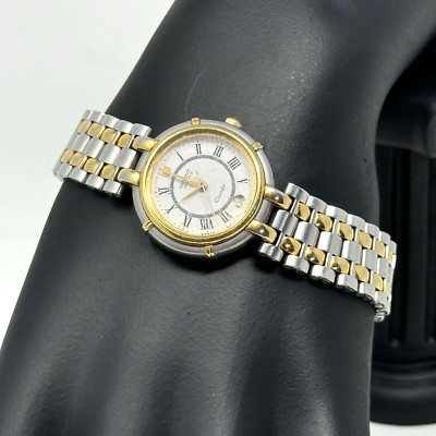 Vintage Orient Chandor 22K Electroplated Quartz Analog Dress Watch New Battery