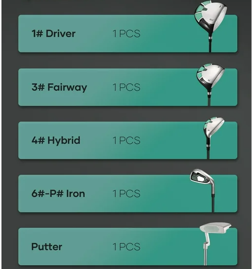 Men's 13Piece Complete Golf Club Set Stainless Steel RH eBay