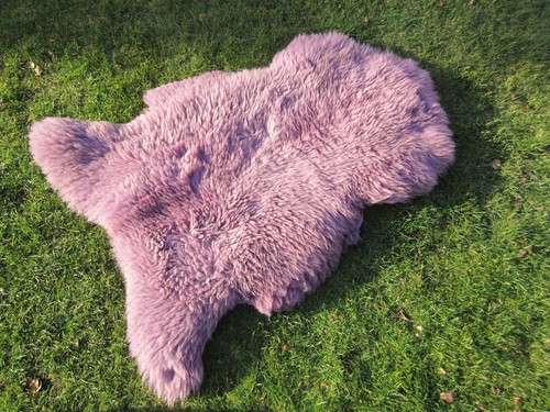 NATUR ÖKO LAMMFELL / SCHAFFELL FELL IN TOLLEN FARBEN 115 - 125 X 65 - 80 NEU  - Bild 1 von 19