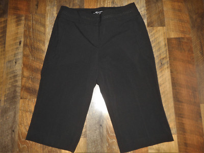Sharagano Studio Dress Capris Women's Size 4 Black Bermuda EUC