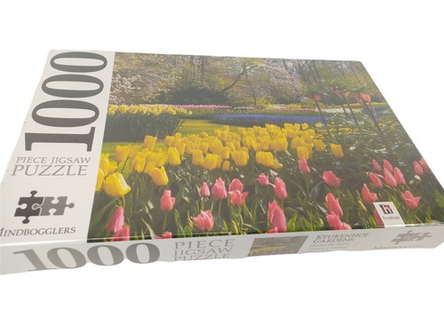 Hinkler Mindboggers Jigsaw Puzzle Keukenhof Gardens 1000 Pieces 29" x 23" Sealed - Picture 3 of 8