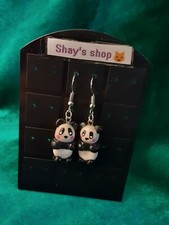 Panda Earrings