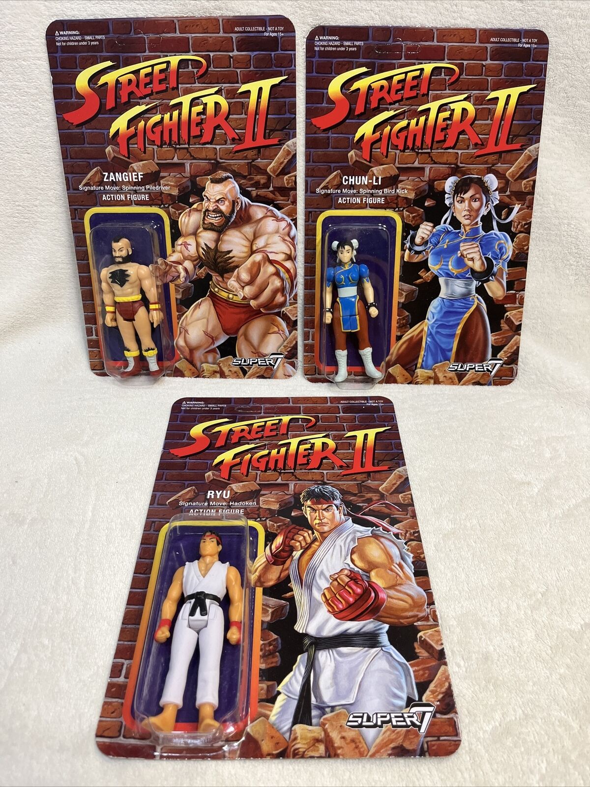 Street Fighter II RYU reaction figures super 7 funko action toys 2 moc –  ActionFiguresandComics