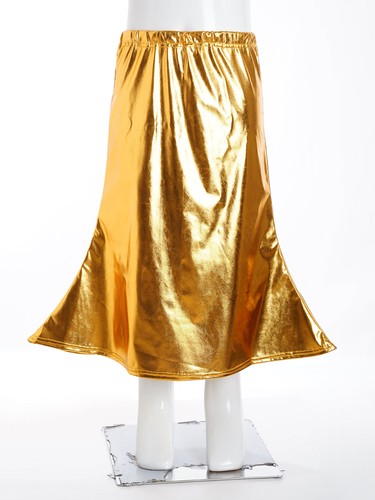 Kids Girls Dress Dance Skirt Cosplay Dancewear Flared Skirts Cheerleading Show - Picture 38 of 75