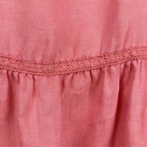 Lucky Brand Swing Sundress Linen Sleeveless Lightweight Swim Coverup Coral Large - Picture 4 of 9