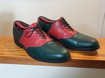 RARE | ALLEN EDMONDS Holiday RED GREEN CHRISTMAS HOLIDAY SHOES 12 B | eBay