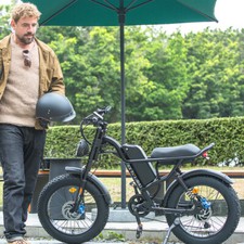 1000W Electric Bike Mountain Bike 20" Off-road For Adult Ebike  48V15.6Ah 28MPH~