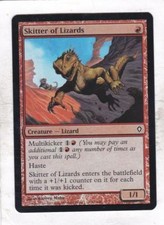 Magic MTG Worldwake: Foil: Skitter of Lizards