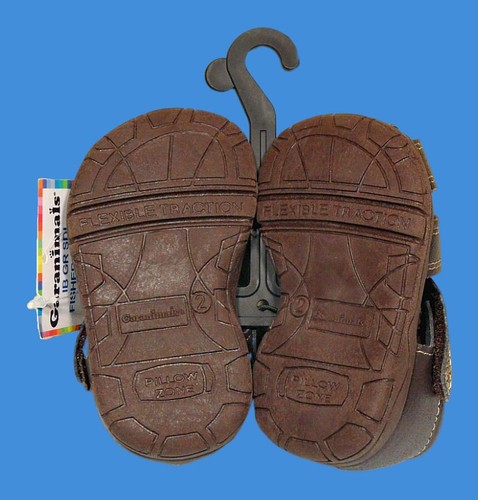 NUEVAS CON ETIQUETAS SANDALIAS SIN CORDONES PARA BEBÉ NIÑO PEQUEÑO NIÑO TALLA 2 MARRÓN ESTILO PESCADOR - Imagen 6 de 6