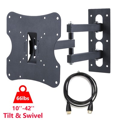 ARTICULATING LCD LED TV WALL MOUNT BRACKET FULL MOTION SWIVEL 22 24 26 32 37 40