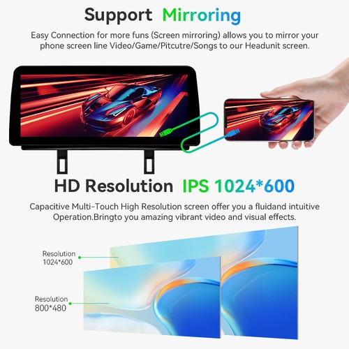 12.3'' Screen Android 14 WIFI Stereo DAB+ Navi für BMW 1 Series E81 E82 E87 E88 - Bild 4 von 16