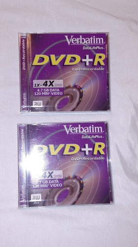 NEW VERBATIM DataLifePlus DVD+R Recordable 1x-4x 4.7 GB Data 120min Video DVD RW - Picture 4 of 4