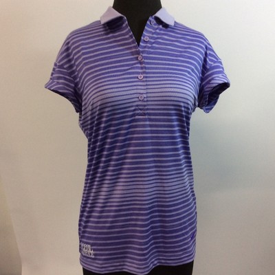 purple dri fit polo