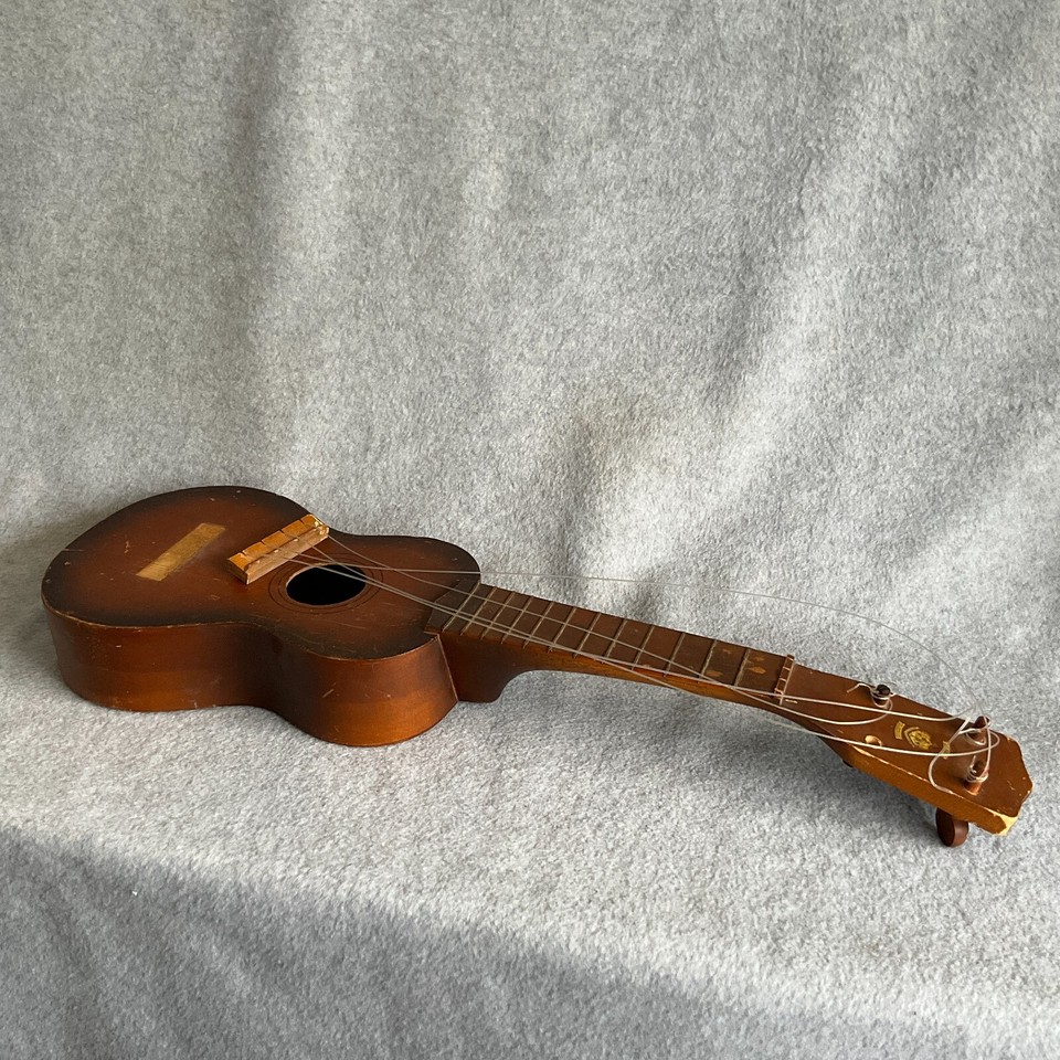 Vtg Early 1900s Aloha Hawaii Hawaiian Handmade Wood Brass Ukulele - For ...
