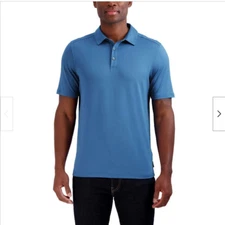 Gerry Men's Blue Lightweight UPF 40+ Performance Polo Shirt Size Large