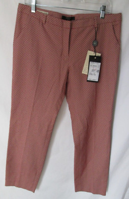 NWT Weekend MAX MARA Capri Flare Stretch Cotton Blend FITW19 Pants Size 12