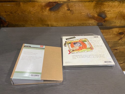 Basic Grey Scrapbook 6 x 6 Chipboard Album Scrap Works 8 x 8 Acrylic Album New - Picture 9 of 9