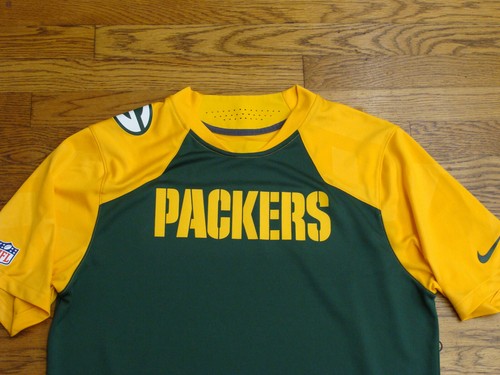 Camisa de rendimiento de manga corta de manga corta de los Green Bay Packers Nike NFL Onfield - Imagen 2 de 5
