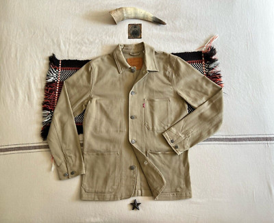 Levi's Engineer Chore Jacke M Neu Brandneu ohne Etikett Lok Eisenbahn Utility Beige Twill