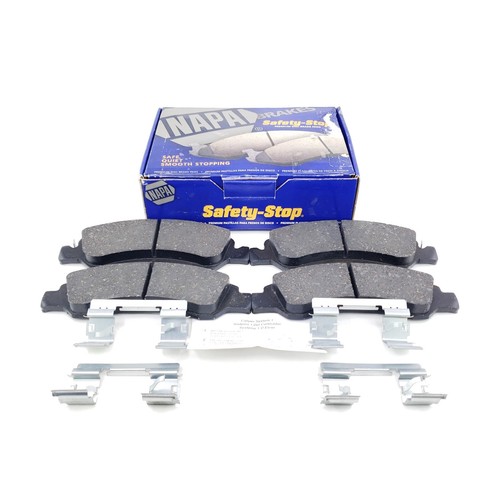 NAPA SS-8472-X FRONT Ceramic Enhanced Semi-Metallic Disc Brake Pads Set Hardware