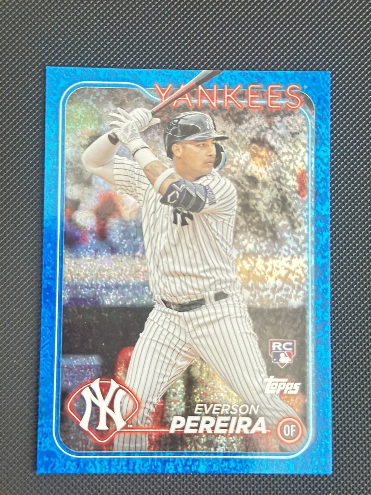 2024 TOPPS SERIES 2 EVERSON PEREIRA (ROOKIE) #461 BLUE FOIL /999 NY YANKEES