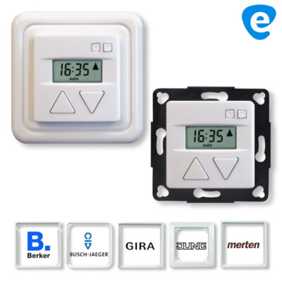 Jalousie Timer Schaltuhr DUOMATIC 50 RZ für Berker Gira Busch-Jäger Merten Jung