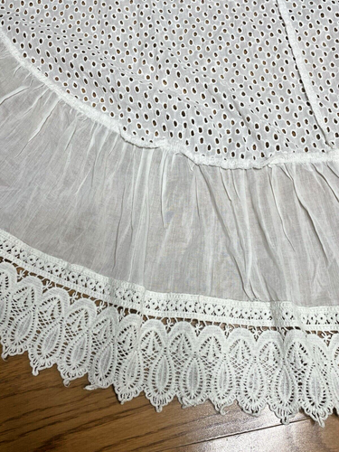 EUC Venus SZ 14 Bride Wedding Hippie Off Shoulder High Low Romantic White Dress - Picture 4 of 11