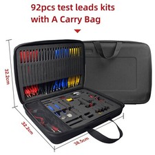 92PCS Multimeter Test Leads Kit Alligator Clip Auto Circuit Diagnostic Probe Kit