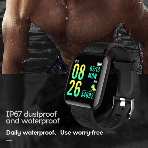Cinturino Smart Watch Braccialetto Braccialetto Fitness Tracker Frequenza Cuore Monitoraggio Sport - Foto 21 di 29
