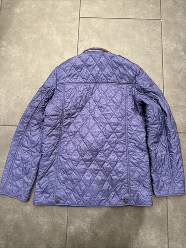Girls Burberry London Quilted Nova Check Blue Jacket Size 12Y - Picture 5 of 9
