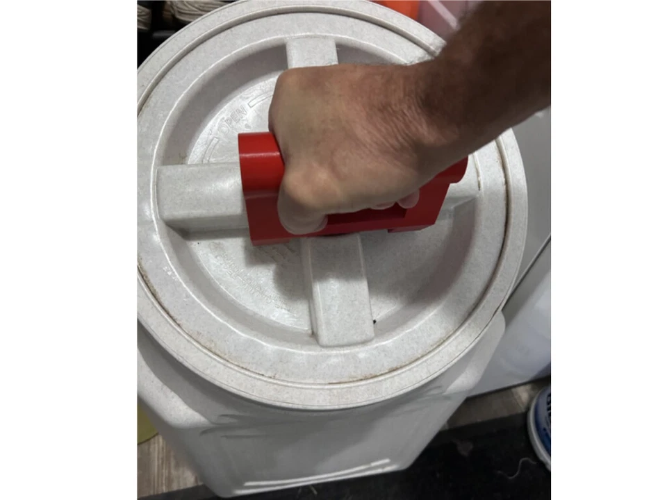 Mango de tapa extraíble para tapas de cubo Gamma Seal o Gamma2 Vittles comida para mascotas Cntr Foto 3 de 4