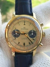 CHRONOGRAPH WATCH VALJOUX 235 Manual MENS 37.5mm SWISS MADE WAKMANN 1376