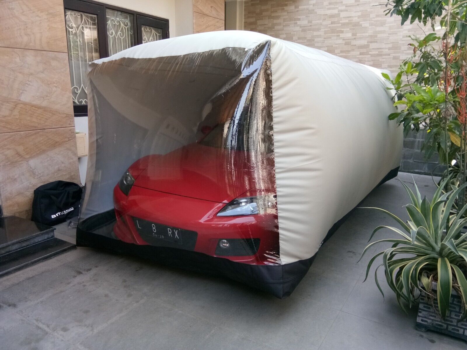 AMAZON PROTECTION OUTDOOR SEDAN CAPSULE CAR BUBBLE COVER 173.23" x 82.