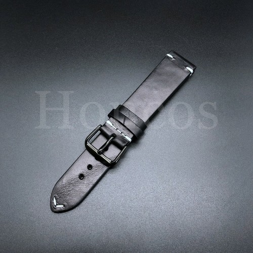 18-24 mm Reloj Genuino Cuero Suave Correa Correa Marrón Negro Se Adapta a IWC Pilot - Imagen 10 de 61